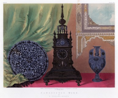 'Damascened Work', 19th century.Artist: John Burley Waring