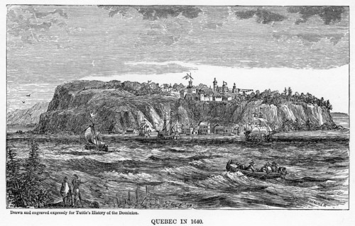 'Quebec in 1640', (1877). Artist: Unknown