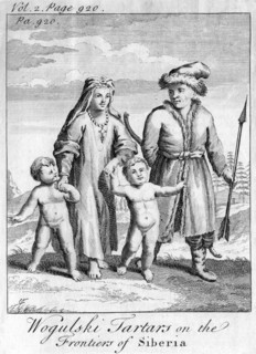 'Wogulski Tartars on the Frontiers of Siberia', c1740. Artist: Unknown