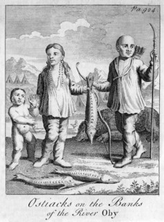 'Ostiacks on the Banks of the River Oby', c 1700. Artist: Unknown