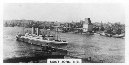 Saint John Harbour, New Brunswick, Canada, c1920s. Artist: Unknown