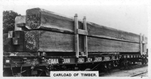 Carload of Douglas fir, Canada, c1920s. Artist: Unknown