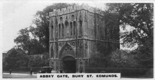 Abbey Gate, Bury St Edmunds, Suffolk, c1920s. Artist: Unknown