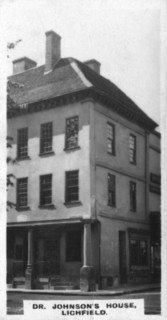 Dr Johnson's house, Lichfield, Staffordshire, c1920s. Artist: Unknown