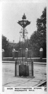 Dick Whittington Stone, Highgate Hill, London, c1920s. Artist: Unknown