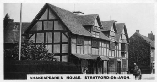 Shakespeare's house, Stratford-on-Avon, Warwickshire, c1920s. Artist: Unknown