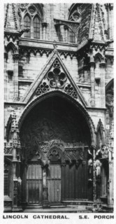 South east porch, Lincoln Cathedral, c1920s. Artist: Unknown