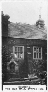 The Old Hall, Staple Inn, Holborn, London, c1920s. Artist: Unknown
