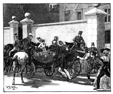 Pate's Assault on the Queen, 1850, (c1888).Artist: William Barnes Wollen