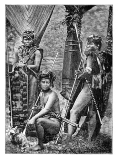 A group of Dyaks, c1900. Artist: Unknown