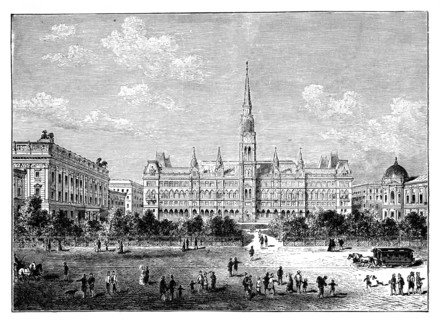 Town Hall, Vienna, Austria c1888. Artist: Unknown