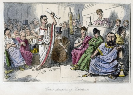 'Cicero denouncing Cataline', 1850s.Artist: John Leech