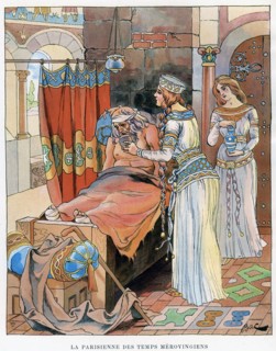 ''The Parisian Woman during the time of the Merovingians', c5th-8th century AD, c1870-1950.Artist: Ferdinand Sigismund Bac