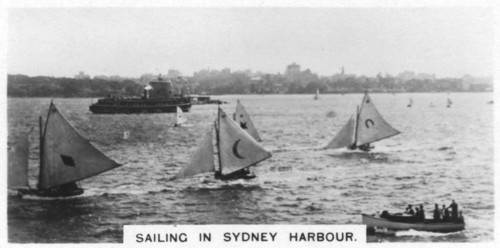 Sailing in Sydney Harbour, Australia, 1928. Artist: Unknown