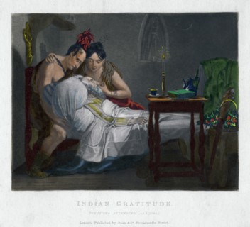 'Indian Gratitude - Peruvians attending Las Cassas', (19th century). Artist: Unknown