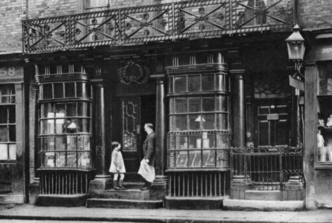 A shop front, Artillery Lane, off Bishopsgate, London, 1926-1927.Artist: McLeish