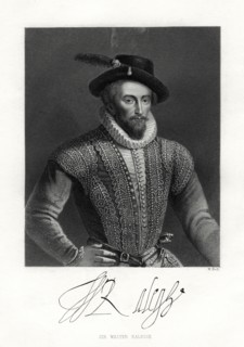 Sir Walter Raleigh, 19th century. Artist: W Holl