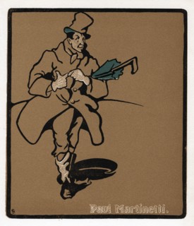 Paul Martinetti, American music hall star, late 19th century. Artist: Unknown
