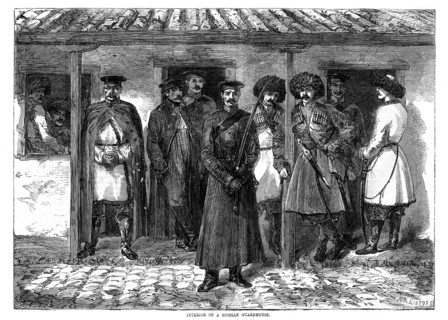 Interior of a Russian guardhouse, Crimean War, 1855. Artist: Unknown