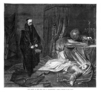 'Seni Gazing on the Body of Wallenstein', 1864. Artist: Unknown