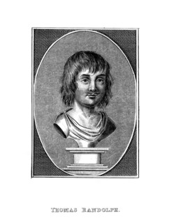 Thomas Randolph, 17th century English poet and dramatist, (19th century). Artist: Unknown