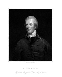 William Pitt the Younger, British politician, 19th century.Artist: James Posselwhite