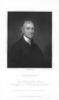 Joseph Priestley, English chemist and Presbyterian minister, (1836).Artist: W Holl