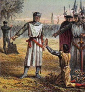 'Death Of Piers Gaveston', 1312, (c1850). Artist: Unknown