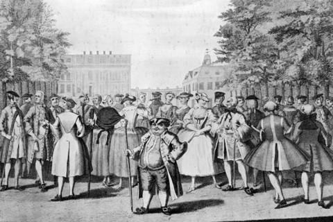 'Taste a la mode in the year 1735: Being the contrast to the year 1745', (c1745).Artist: Evan Davis