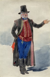 Costume design for Dear Little Denmark, Prince of Wales Theatre, 1909. Artist: Unknown