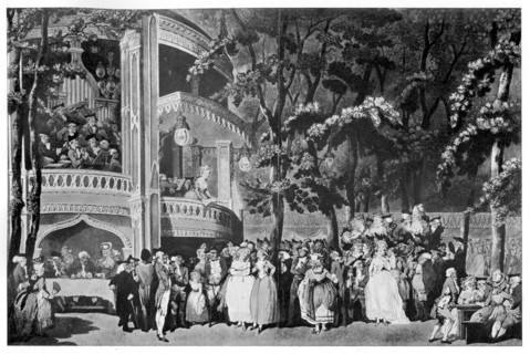 'Vauxhall Gardens', 1795.Artist: Thomas Rowlandson