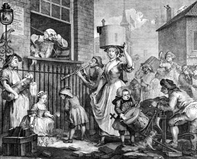 'The Enraged Musician', 1741. Artist: William Hogarth