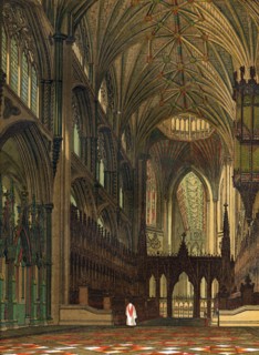 Choir of Ely Cathedral, Cambridgeshire, 19th century. Artist: Unknown