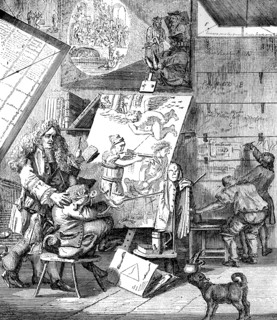 'Burlesque sur le burlesque, 1753'.Artist: Paul Sandby