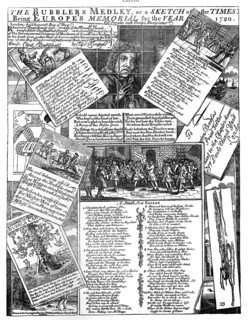 'The Bubbler's Medley, or a Sketch of the Times', 1720. Artist: Unknown