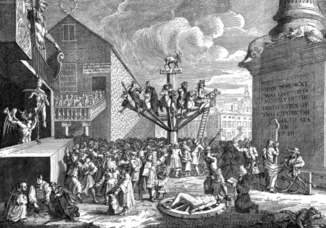 'A Satire on the South Sea Company', 1721. Artist: William Hogarth