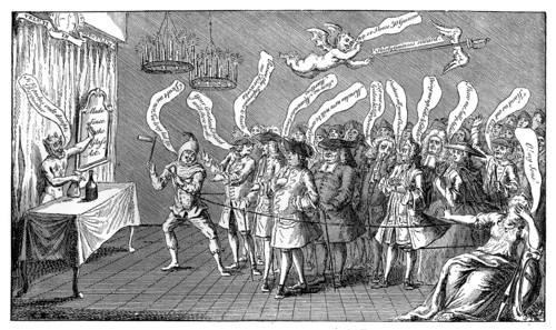 'The Magician or Bottle Cungerer. English Credulity: or, Ye're all Bottled', 1749. Artist: Unknown
