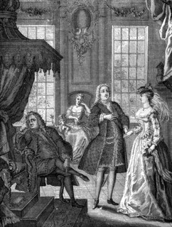 'Frederick Prince of Wales and the Princess Augusta of Saxe-Gotha', 1736. Artist: Unknown