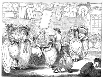 'A Milliner's Shop', 1787. Artist: Unknown