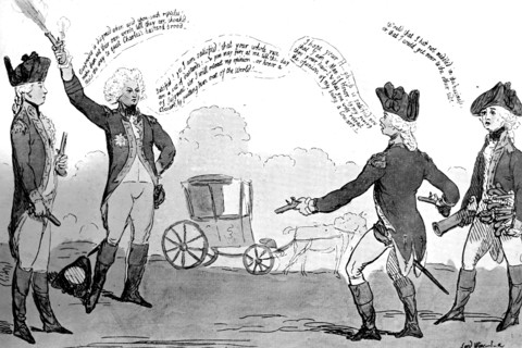 'A Prince and a Poltroon', 1789. Artist: Unknown