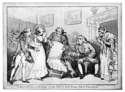 'Reconciliation or the Return from Scotland', late 18th century. Artist: Unknown