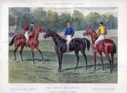 'The Derby Favourites', 30 May 1896. Artist: John Sturgess