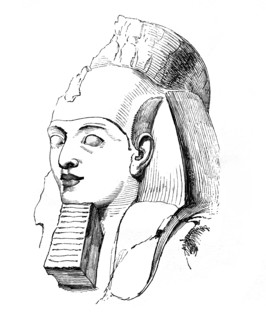 Head of Rameses, 1848. Artist: Unknown
