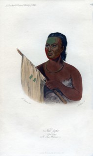 'Nah-Pope (The Soup), A Sac Warrior', 1848.Artist: Harris
