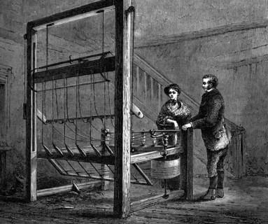 Thomas Highs' spinning jenny, (c1880). Artist: Unknown