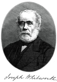 Joseph Whitworth, British engineer, entrepreneur and inventor, c1880. Artist: Unknown