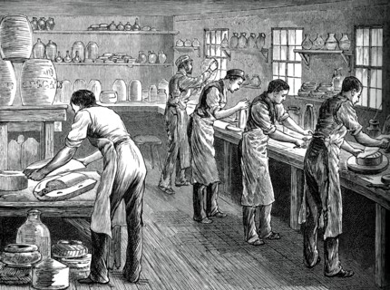Pressers at work, c1880. Artist: Unknown