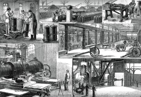 In the Royal Arsenal, Woolwich, c1880. Artist: Unknown