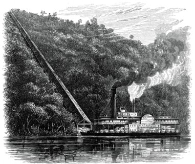 A cotton chute, United States, c1880. Artist: Unknown
