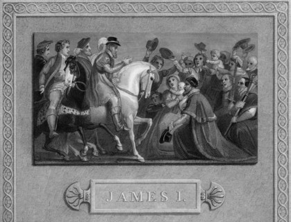 The entry of James I into London, c1603, (19th century). Artist: Unknown
